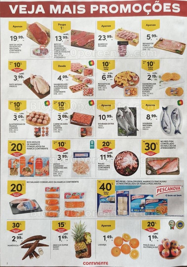 Antevisão Folheto CONTINENTE Promoções Fim de Semana - 25 a 28 setembro