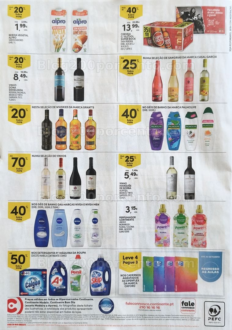 Antevisão Folheto CONTINENTE Promoções Fim de Semana - 4 a 7 setembro