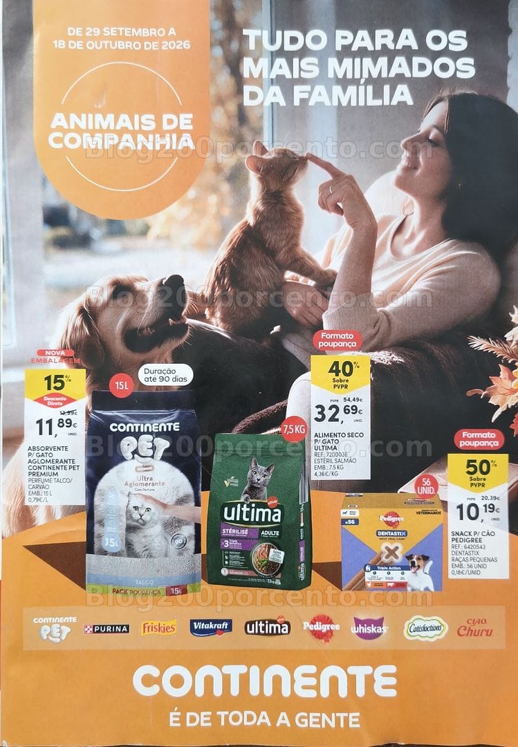 Antevisão Folheto CONTINENTE Feira Animais de Companhia Promoções de 29 setembro a 18 outubro