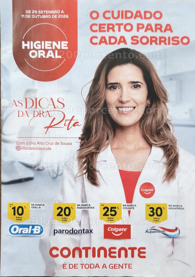 Antevisão Folheto CONTINENTE Feira da Higiene Oral Promoções de 29 setembro a 11 outubro