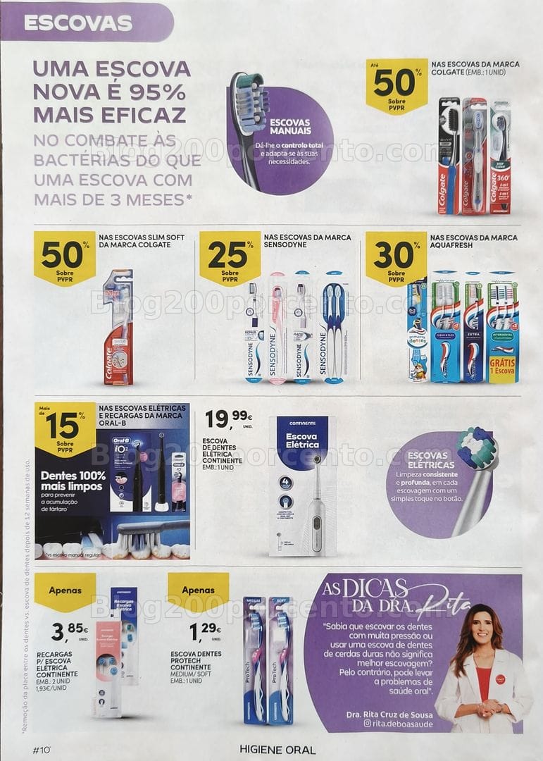Antevisão Folheto CONTINENTE Feira da Higiene Oral Promoções de 29 setembro a 11 outubro