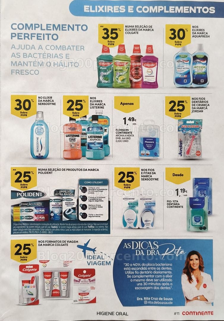 Antevisão Folheto CONTINENTE Feira da Higiene Oral Promoções de 29 setembro a 11 outubro