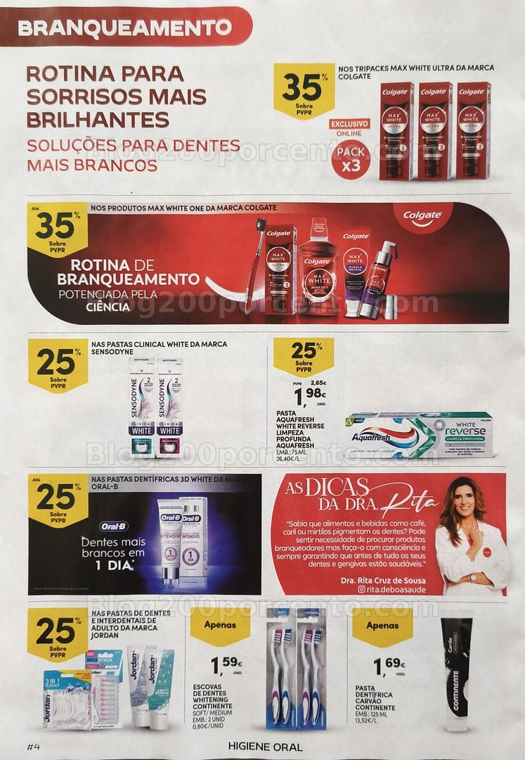 Antevisão Folheto CONTINENTE Feira da Higiene Oral Promoções de 29 setembro a 11 outubro