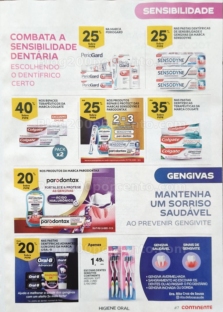 Antevisão Folheto CONTINENTE Feira da Higiene Oral Promoções de 29 setembro a 11 outubro