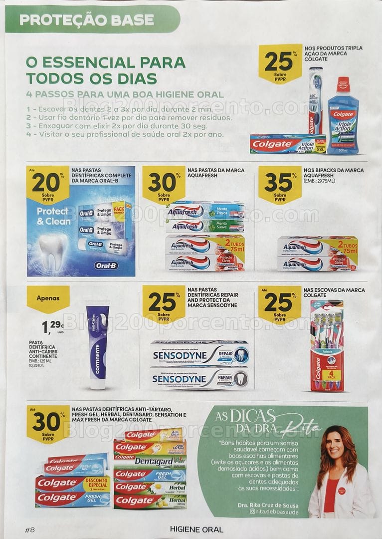 Antevisão Folheto CONTINENTE Feira da Higiene Oral Promoções de 29 setembro a 11 outubro