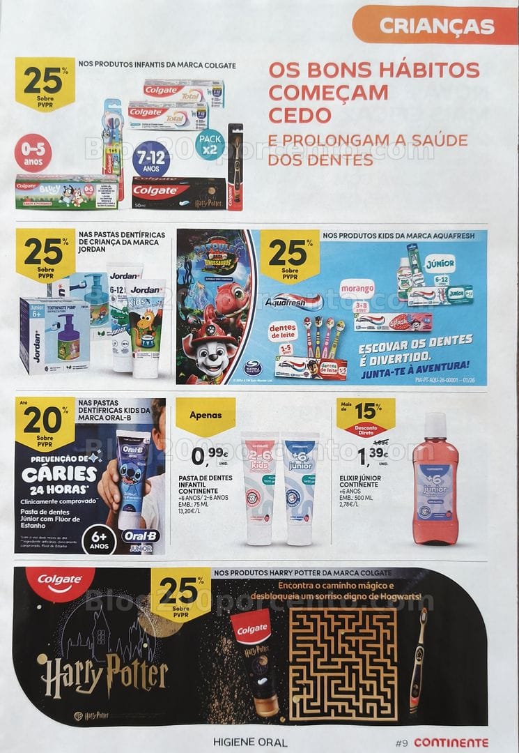 Antevisão Folheto CONTINENTE Feira da Higiene Oral Promoções de 29 setembro a 11 outubro