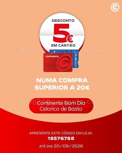 ALERTA - Novos cupões de desconto CONTINENTE Promoções de 14 a 20 setembro