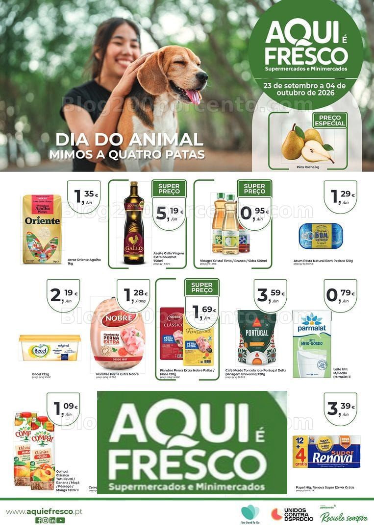 Antevisão Folheto AQUI É FRESCO Promoções de 23 setembro a 4 outubro