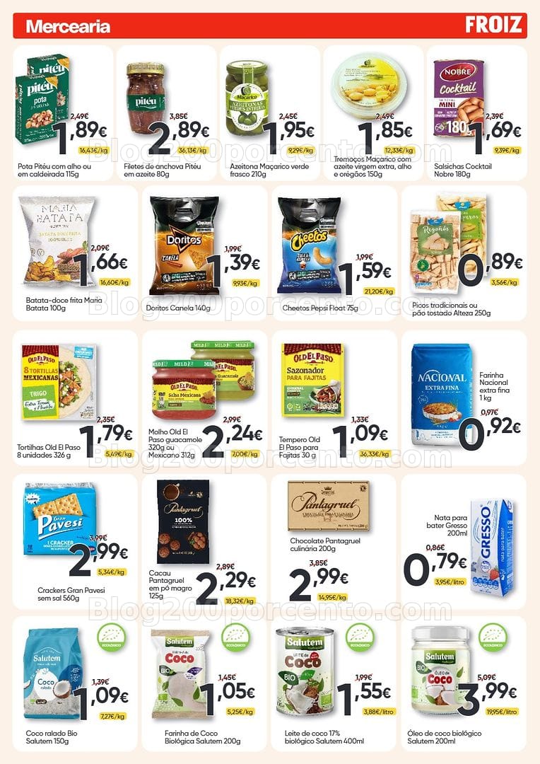 Antevisão Folheto FROIZ Promoções de 16 a 30 setembro
