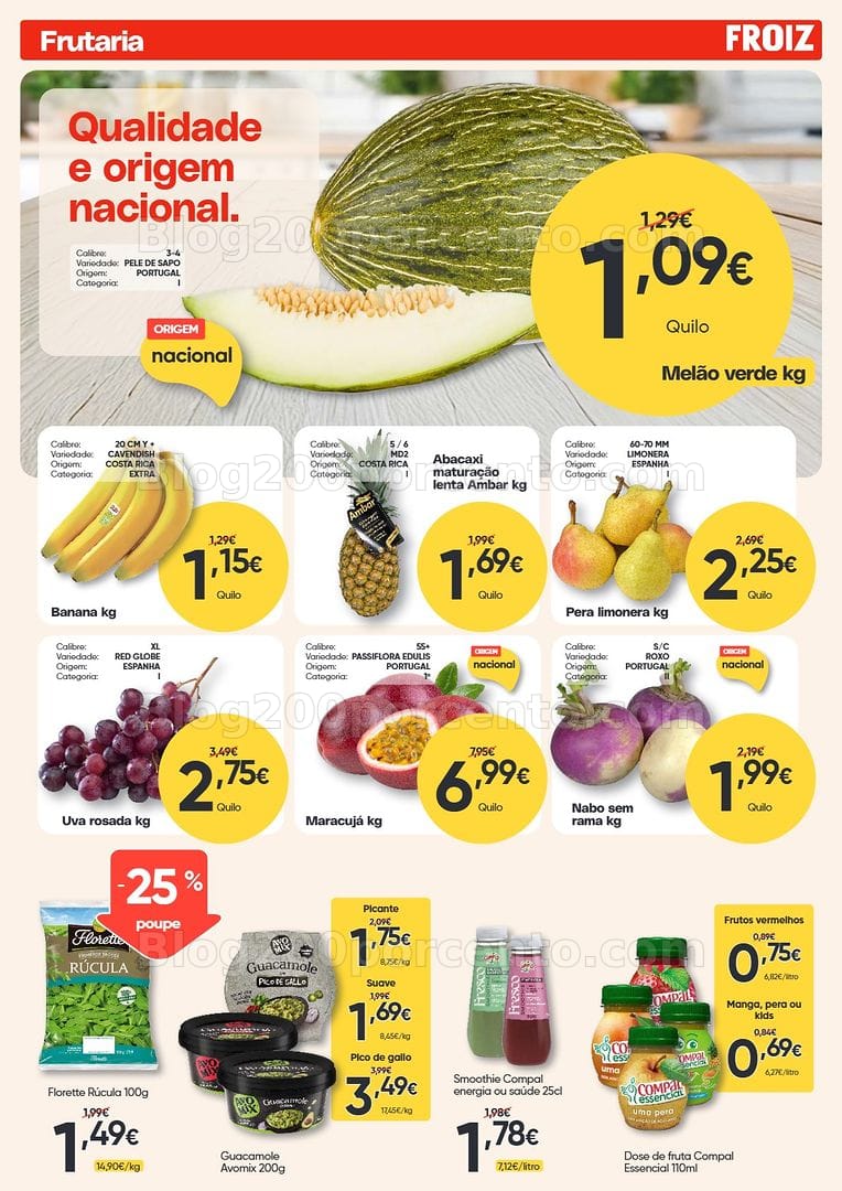 Antevisão Folheto FROIZ Promoções de 16 a 30 setembro