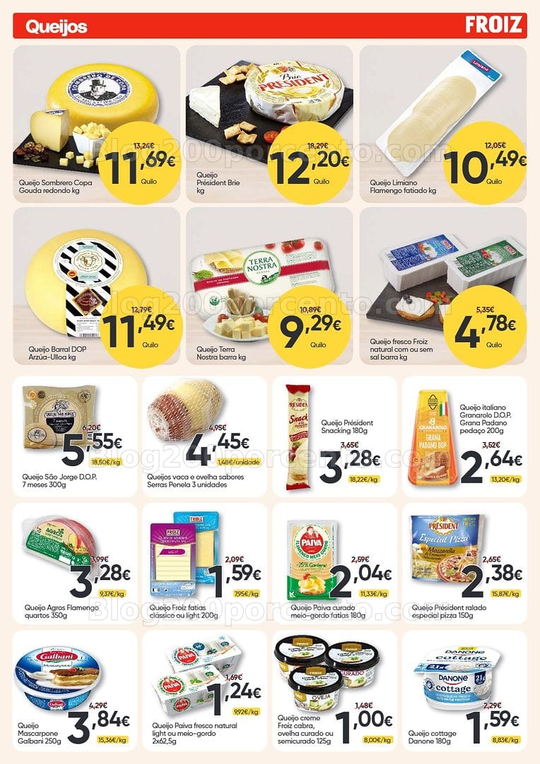 Antevisão Folheto FROIZ Promoções de 16 a 30 setembro