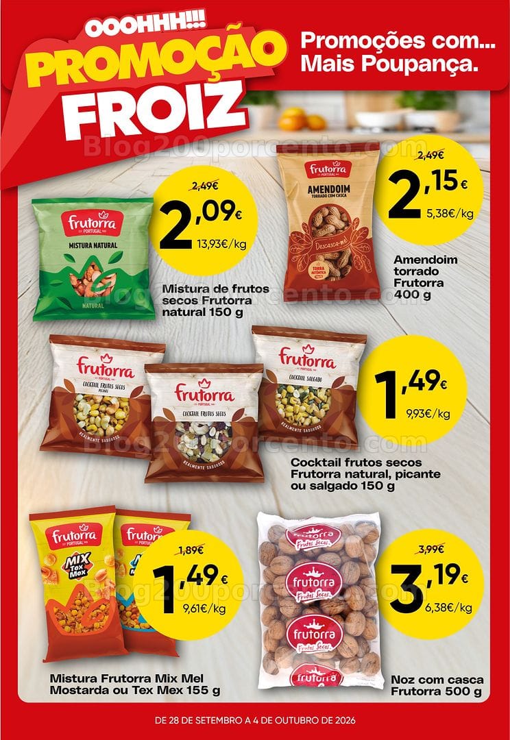 Antevisão Folheto FROIZ Promoções de 28 setembro a 4 outubro