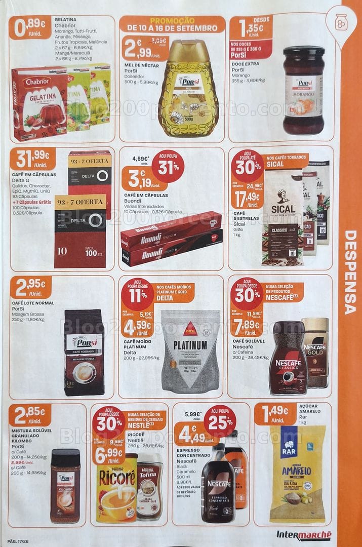 Antevisão Folheto INTERMARCHÉ Promoções de 10 a 16 setembro