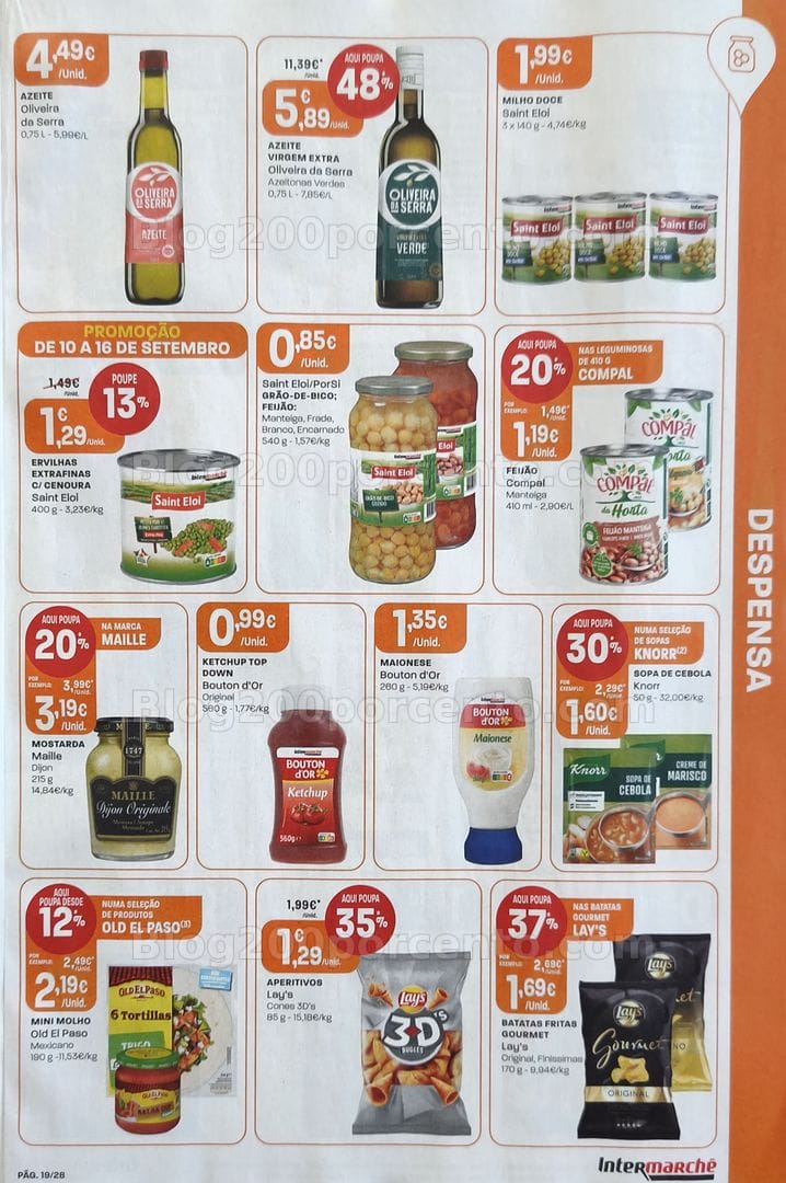 Antevisão Folheto INTERMARCHÉ Promoções de 10 a 16 setembro
