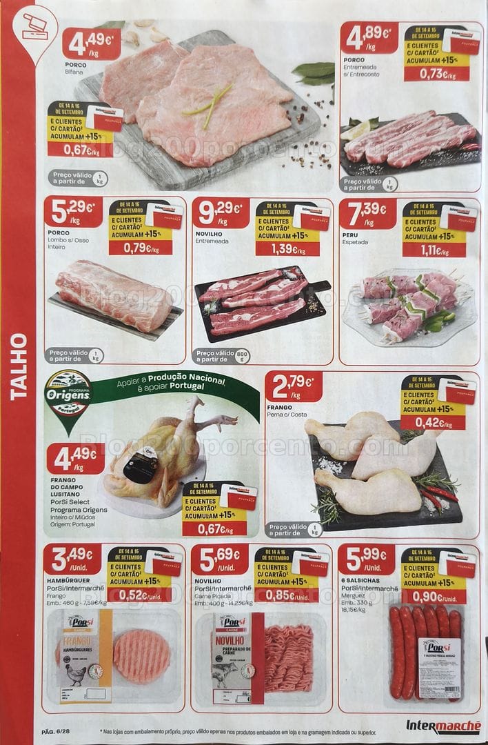 Antevisão Folheto INTERMARCHÉ Promoções de 10 a 16 setembro