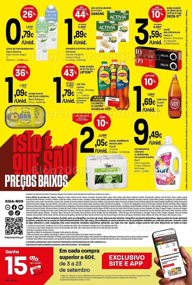 Antevisão Folheto INTERMARCHÉ Contact Promoções de 17 a 23 setembro