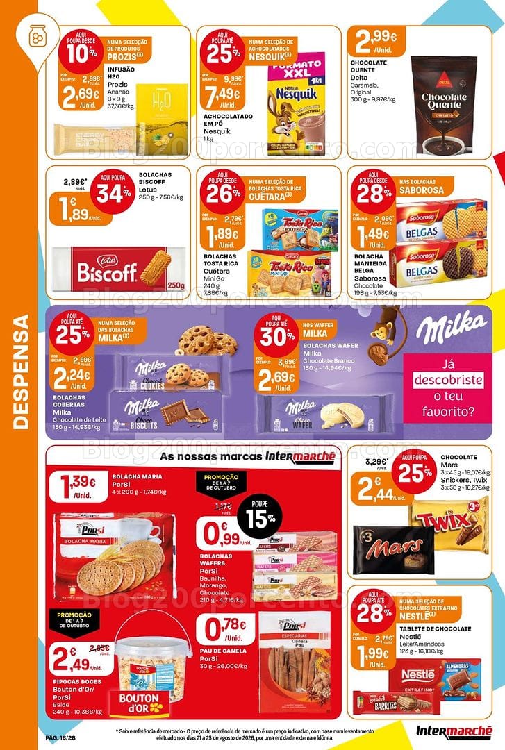 Antevisão Folheto INTERMARCHÉ Contact Promoções de 1 a 7 outubro