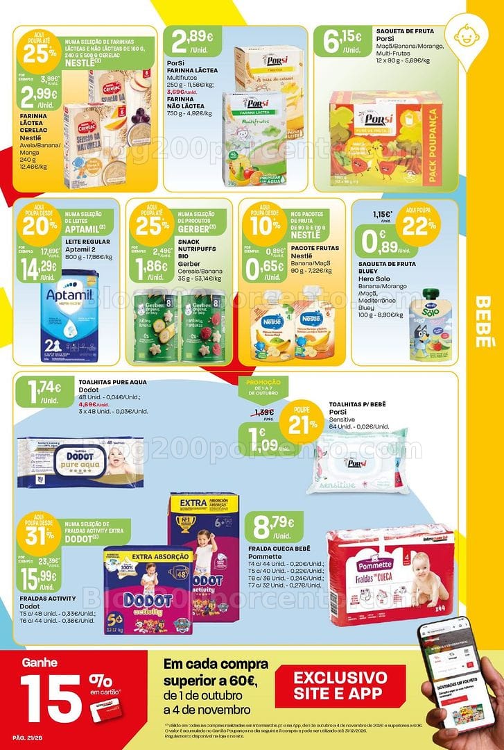 Antevisão Folheto INTERMARCHÉ Contact Promoções de 1 a 7 outubro