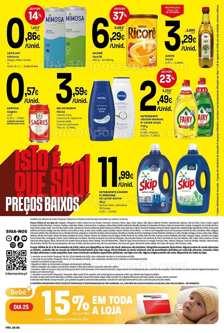 Antevisão Folheto INTERMARCHÉ Contact Promoções de 24 a 30 setembro