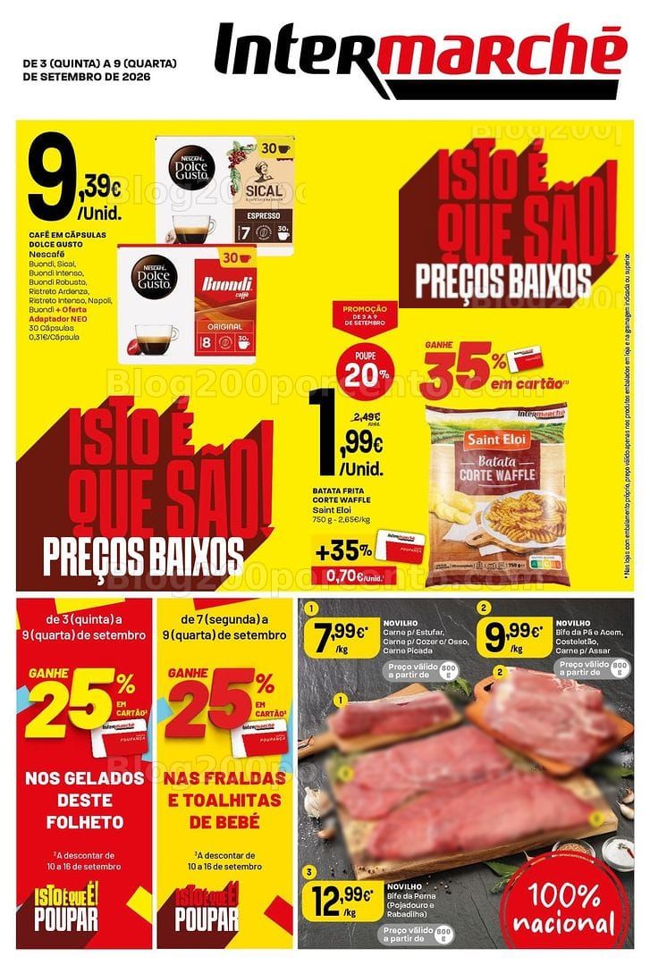 Antevisão Folheto INTERMARCHÉ Contact Promoções de 3 a 9 setembro