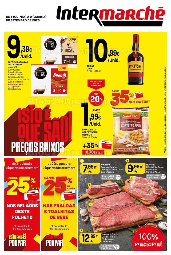 Antevisão Folheto INTERMARCHÉ Contact Promoções de 3 a 9 setembro