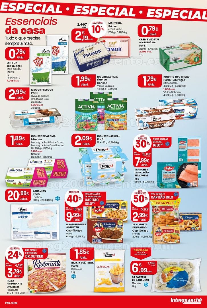 Antevisão Folheto INTERMARCHÉ Contact Promoções de 3 a 9 setembro
