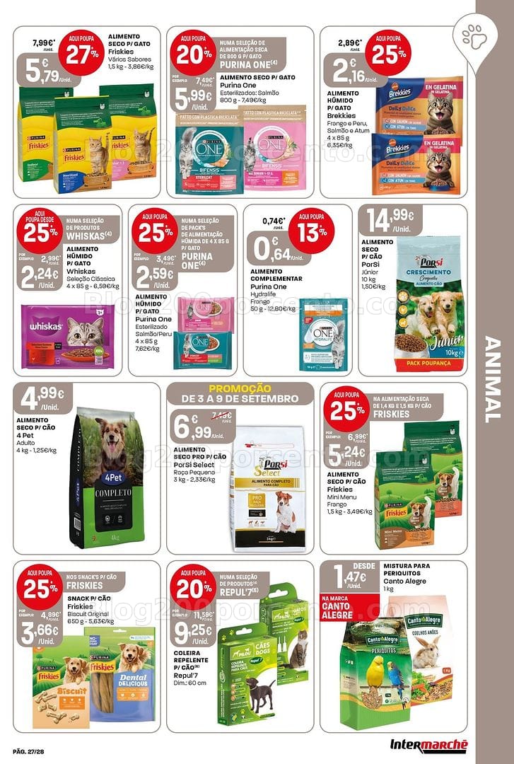 Antevisão Folheto INTERMARCHÉ Contact Promoções de 3 a 9 setembro