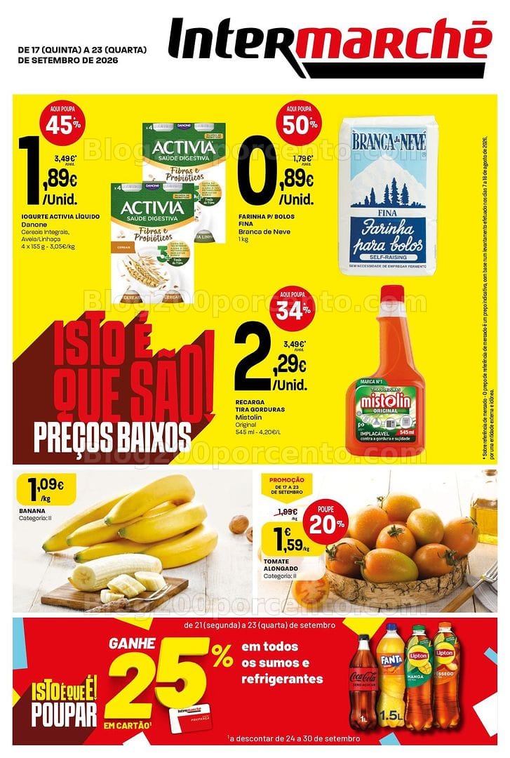 Antevisão Folheto INTERMARCHÉ Mini Promoções de 17 a 23 setembro