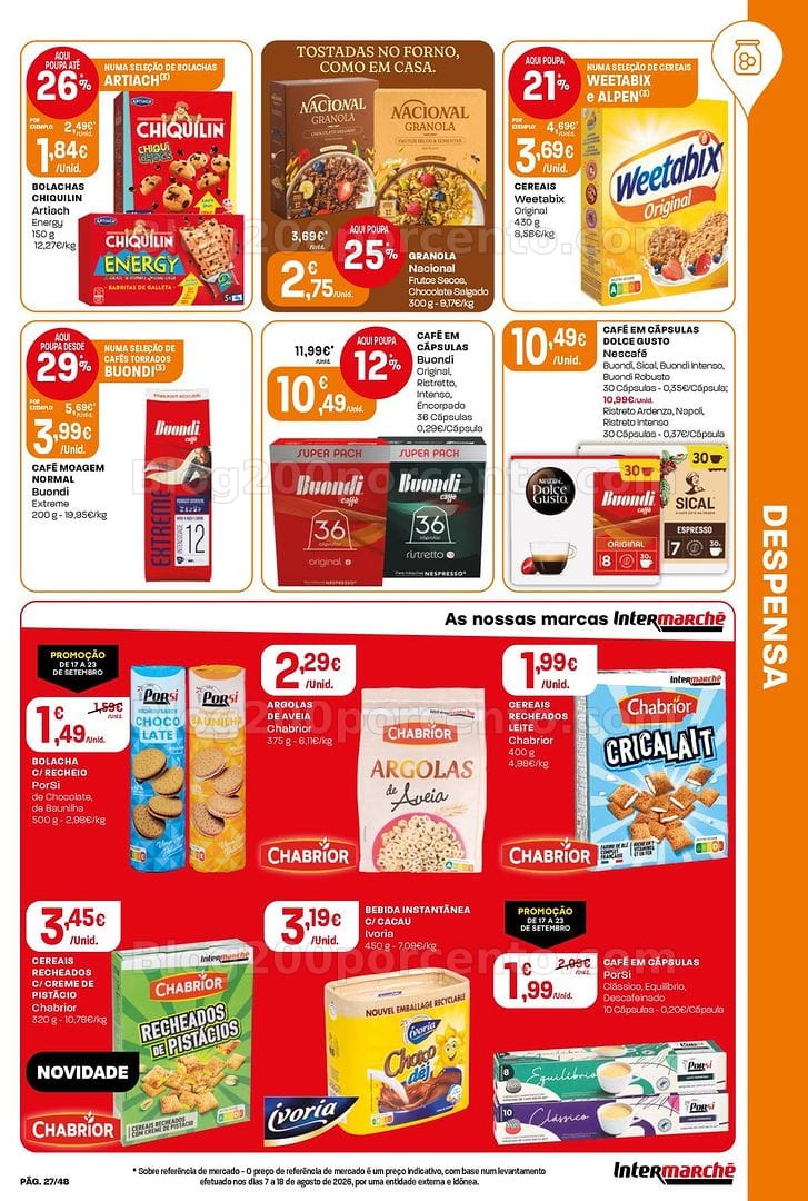 Antevisão Folheto INTERMARCHÉ Super Promoções de 17 a 23 setembro