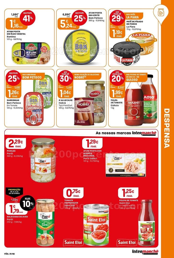 Antevisão Folheto INTERMARCHÉ Super Promoções de 17 a 23 setembro