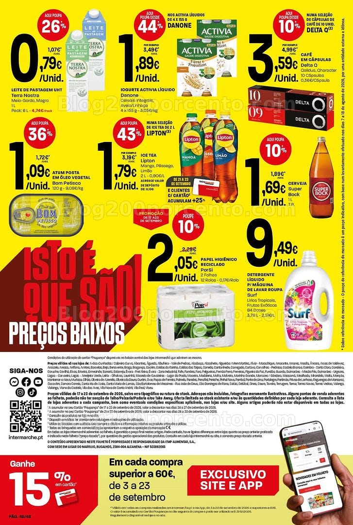 Antevisão Folheto INTERMARCHÉ Super Promoções de 17 a 23 setembro