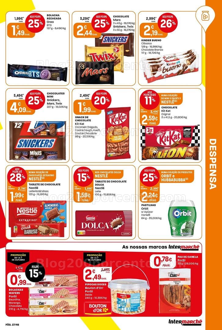 Antevisão Folheto INTERMARCHÉ Super Promoções de 1 a 7 outubro