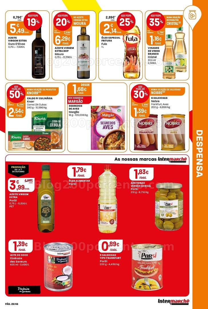 Antevisão Folheto INTERMARCHÉ Super Promoções de 1 a 7 outubro