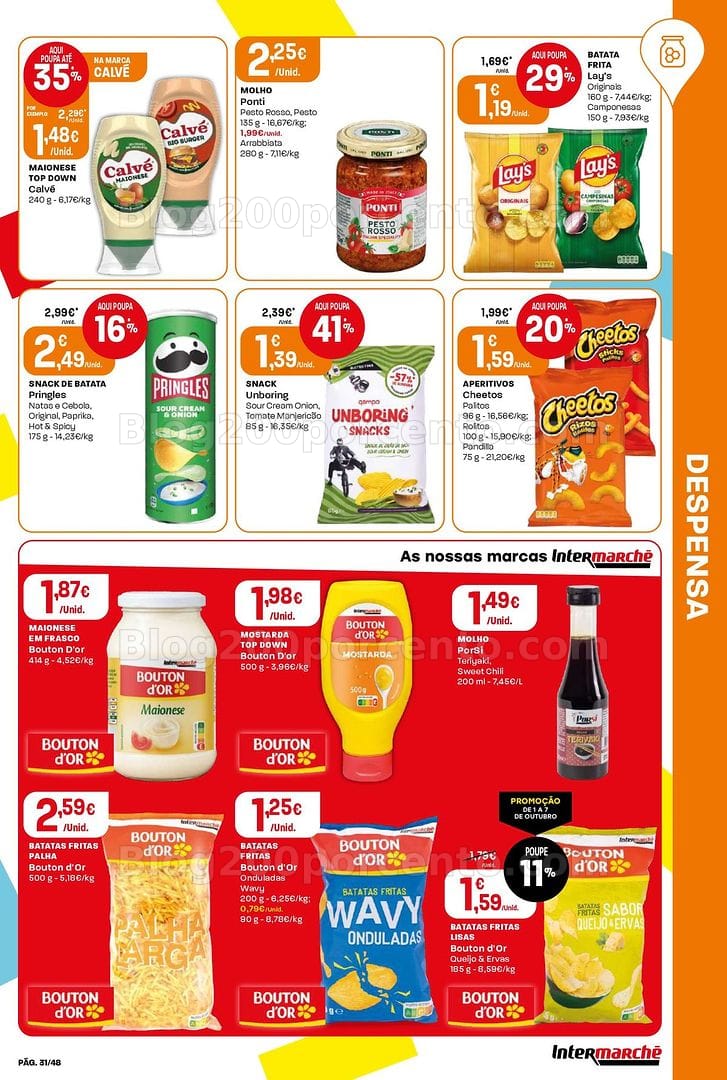 Antevisão Folheto INTERMARCHÉ Super Promoções de 1 a 7 outubro