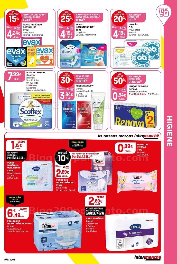 Antevisão Folheto INTERMARCHÉ Super Promoções de 1 a 7 outubro