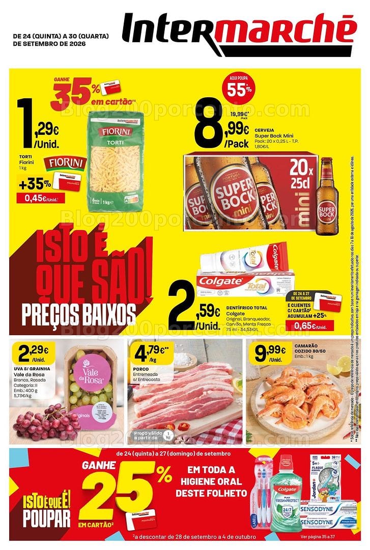 Antevisão Folheto INTERMARCHÉ Super Promoções de 24 a 30 setembro