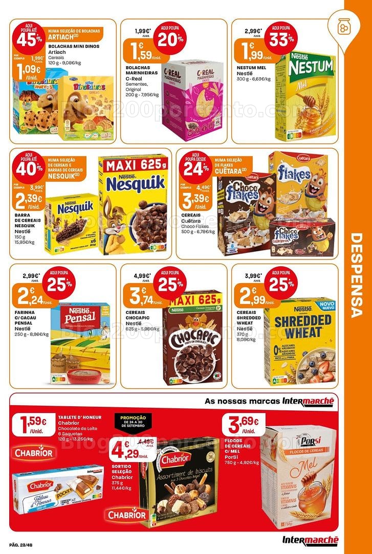 Antevisão Folheto INTERMARCHÉ Super Promoções de 24 a 30 setembro