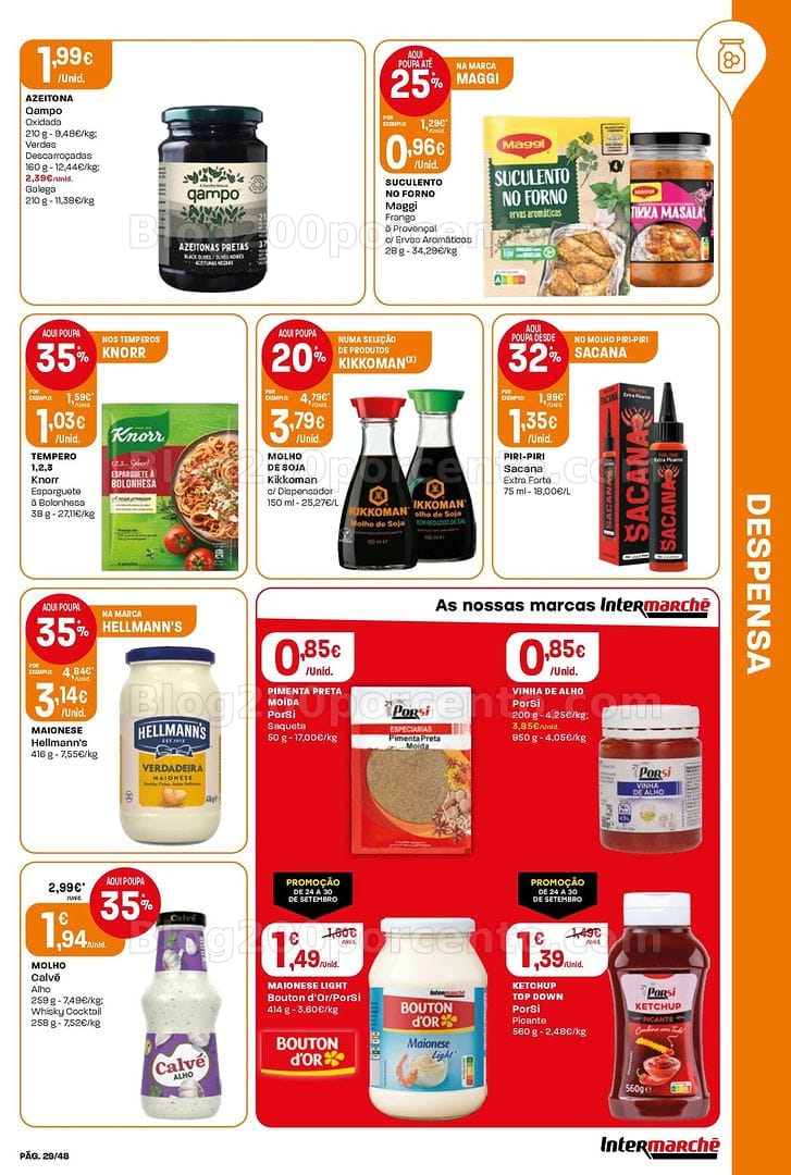 Antevisão Folheto INTERMARCHÉ Super Promoções de 24 a 30 setembro