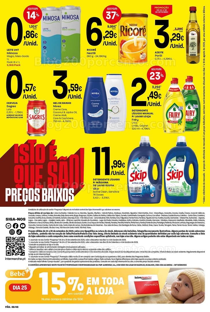Antevisão Folheto INTERMARCHÉ Super Promoções de 24 a 30 setembro
