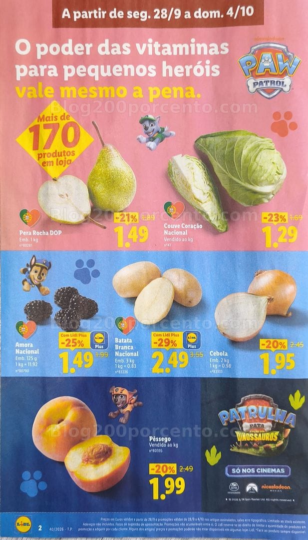 Antevisão Folheto LIDL Promoções de 28 setembro a 4 outubro