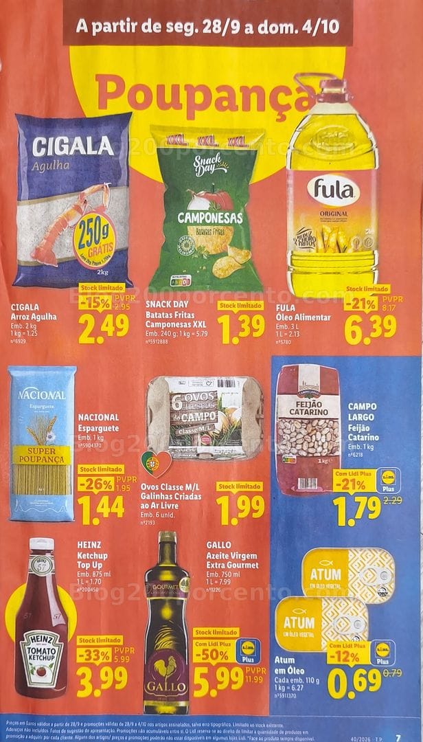 Antevisão Folheto LIDL Promoções de 28 setembro a 4 outubro