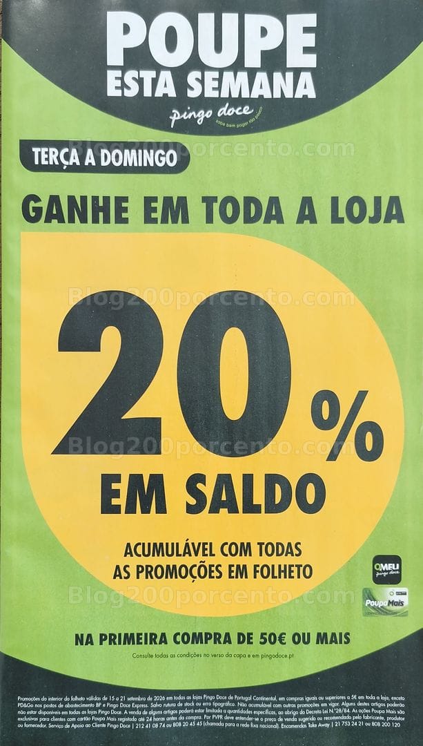Antevisão Folheto PINGO DOCE Promoções de 15 a 21 setembro