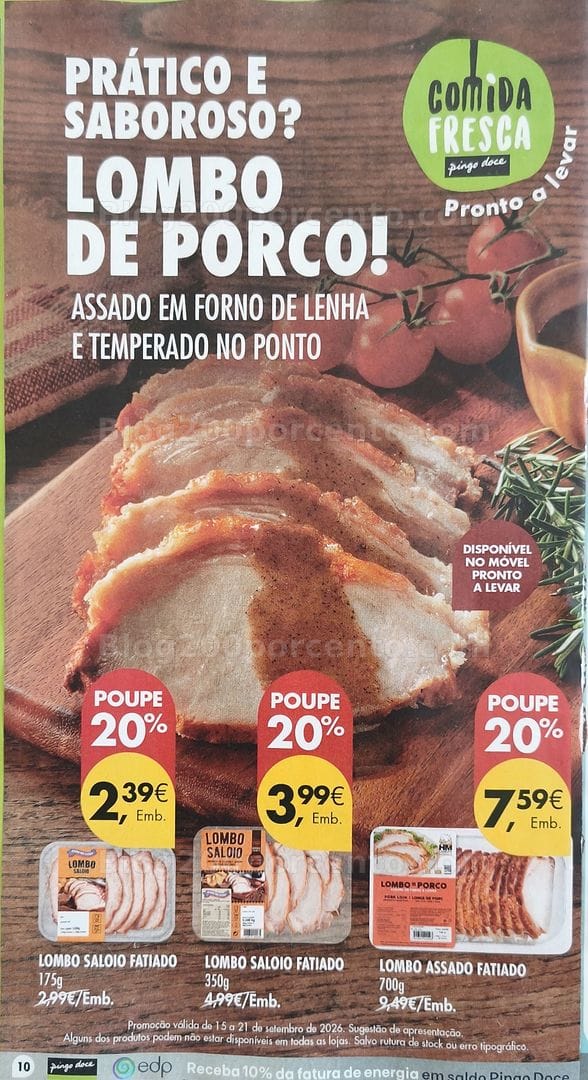 Antevisão Folheto PINGO DOCE Promoções de 15 a 21 setembro