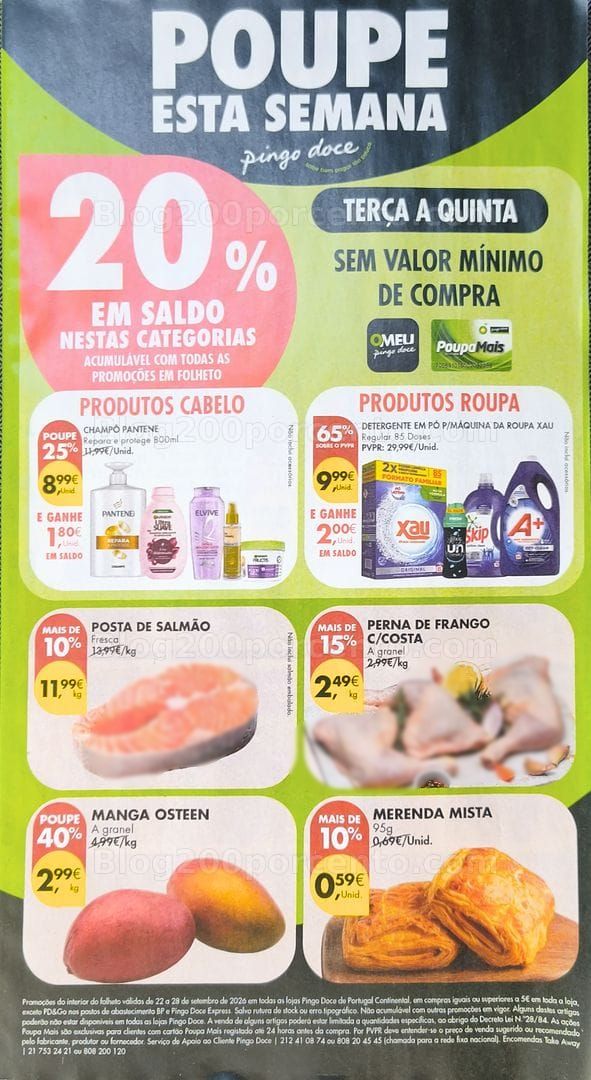 Antevisão Folheto PINGO DOCE Promoções de 22 a 28 setembro