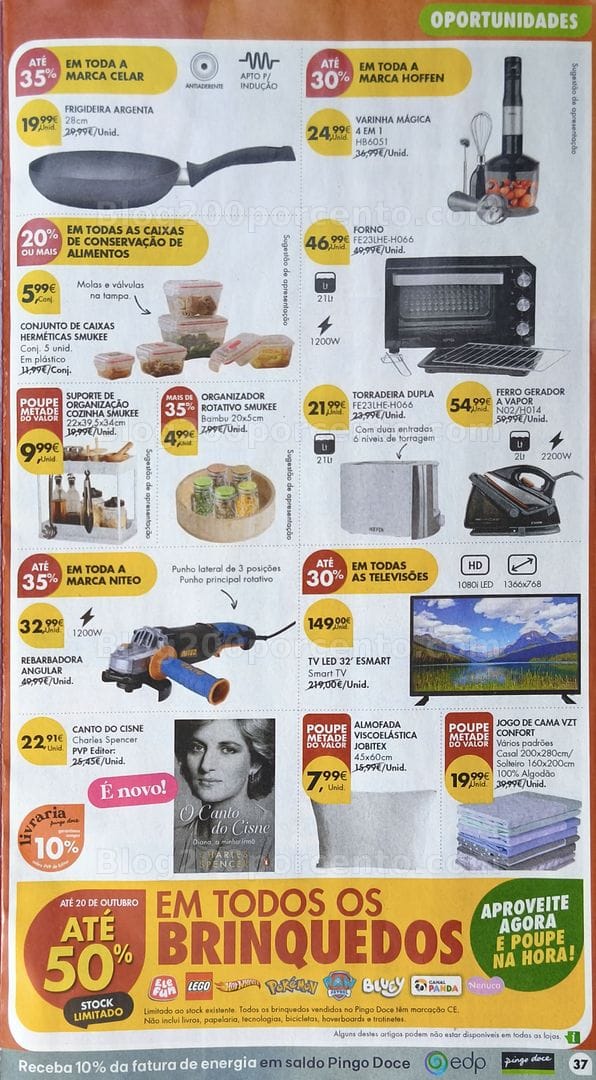 Antevisão Folheto PINGO DOCE Bazar Promoções de 22 a 28 setembro