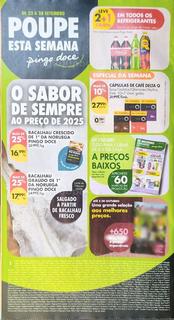 Antevisão Folheto PINGO DOCE Promoções de 22 a 28 setembro