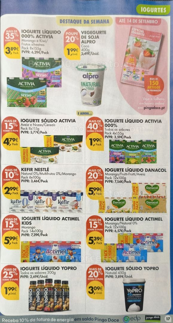 Antevisão Folheto PINGO DOCE Promoções de 8 a 14 setembro