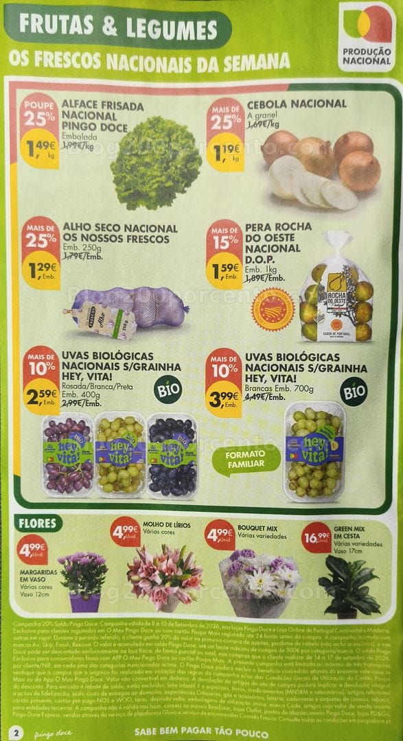 Antevisão Folheto PINGO DOCE Promoções de 8 a 14 setembro