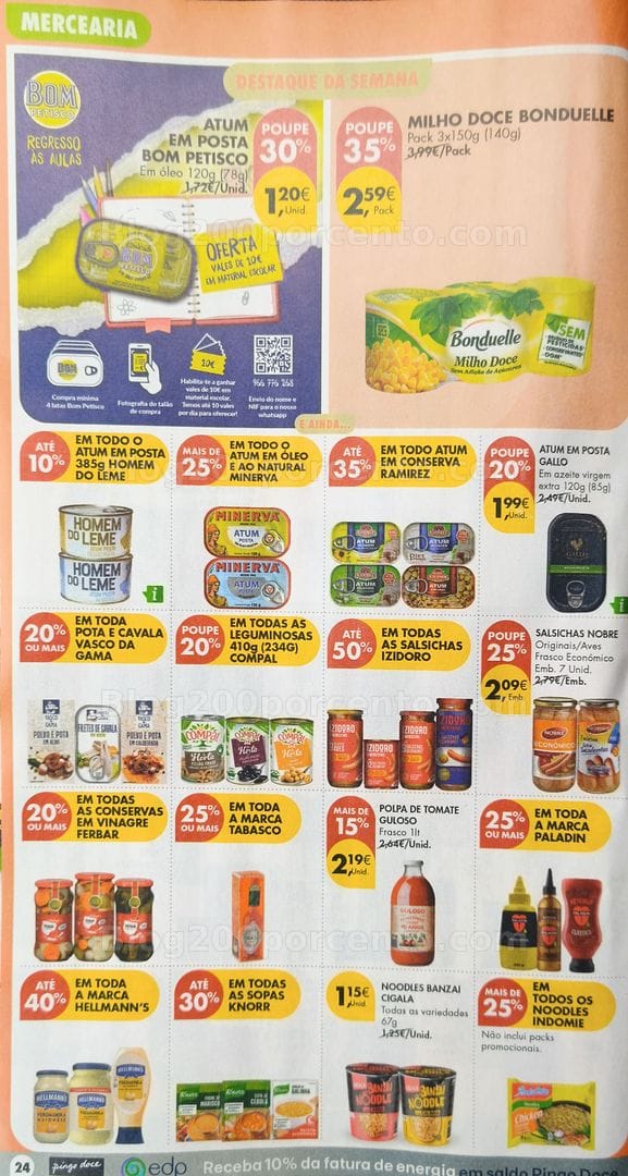 Antevisão Folheto PINGO DOCE Promoções de 8 a 14 setembro