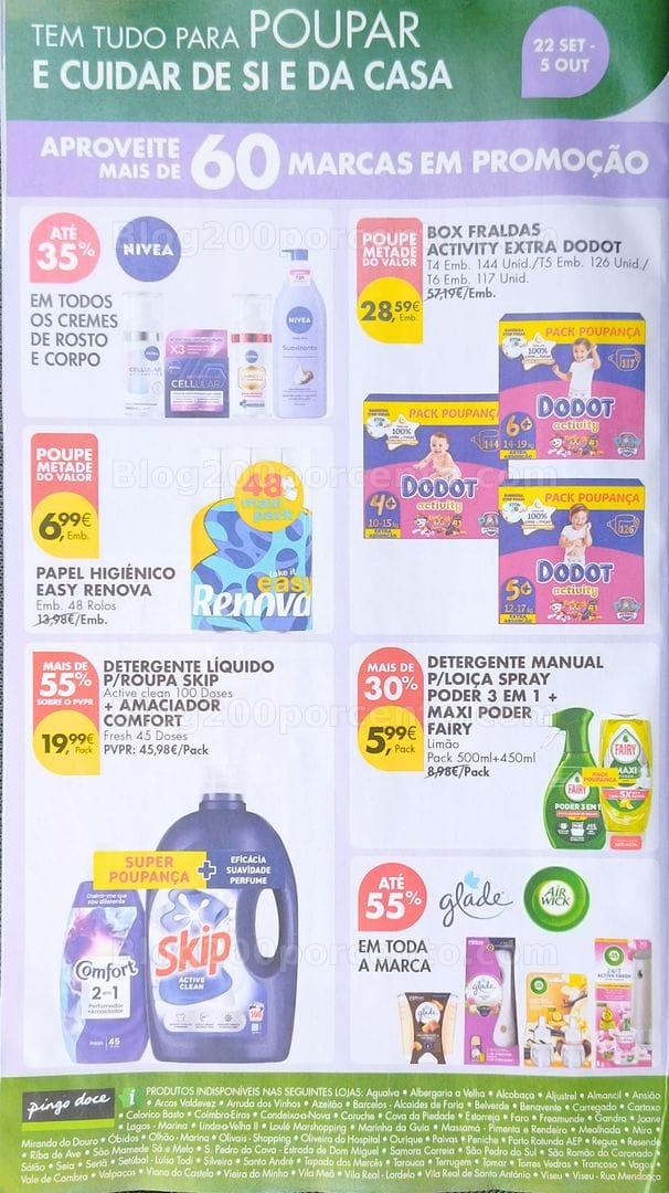 Antevisão Folheto PINGO DOCE Higiene e Beleza Promoções de 22 setembro a 4 outubro